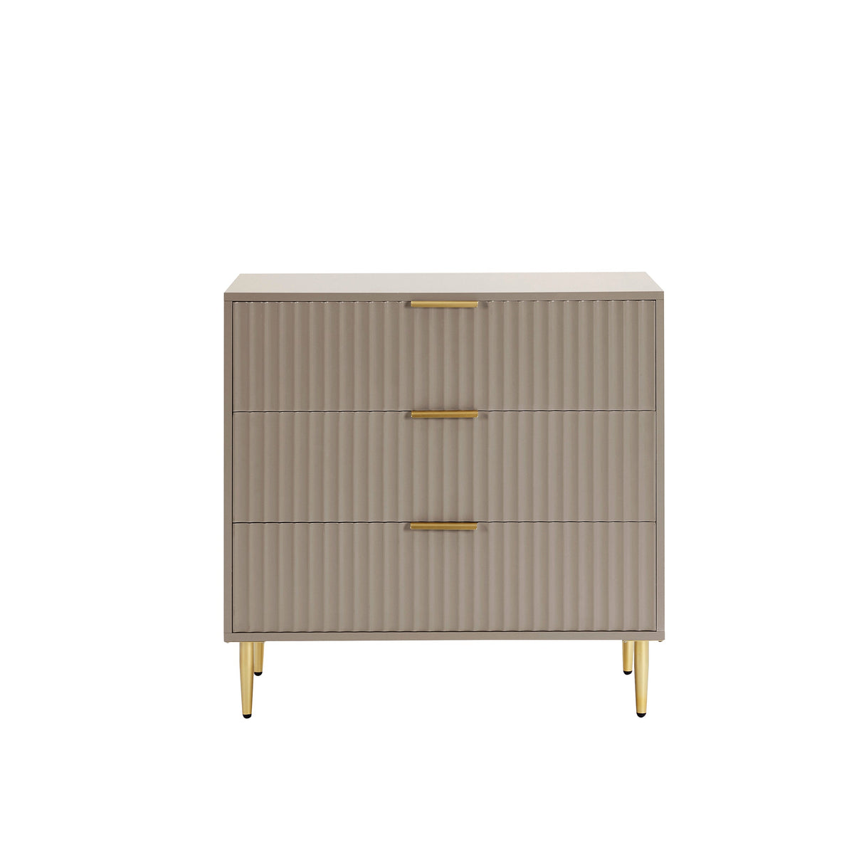 Commode 3 tiroirs - Taupe