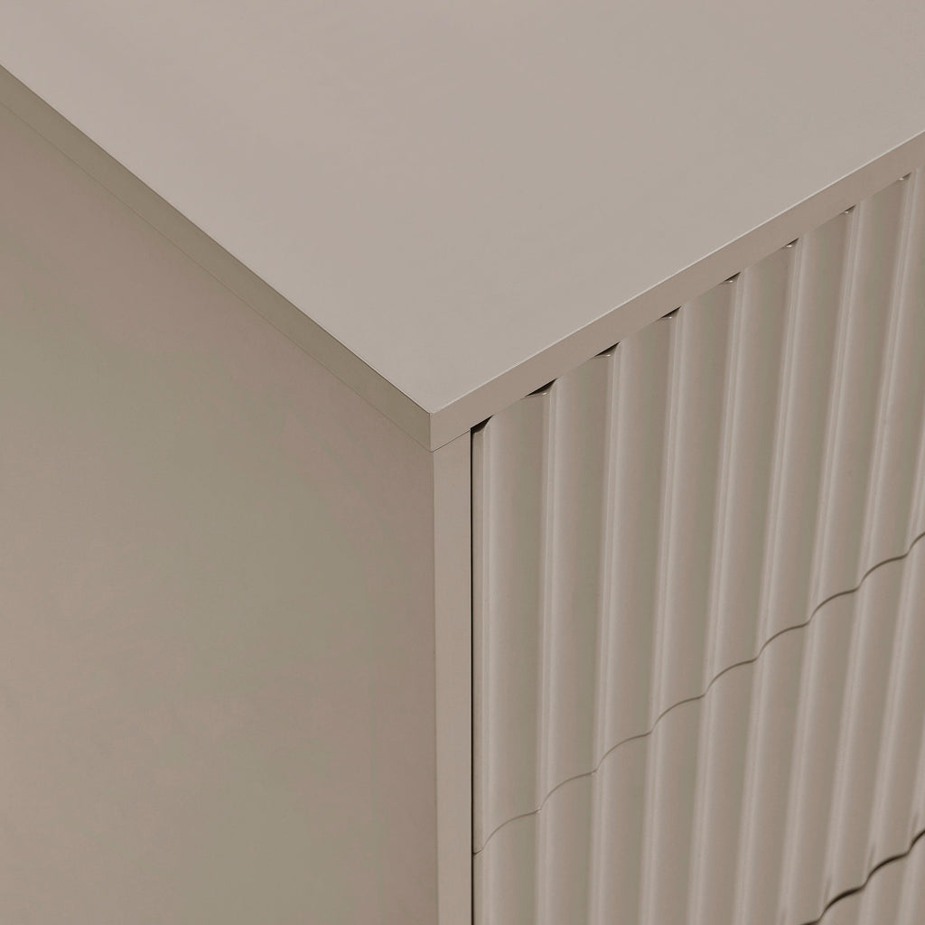 Commode 3 tiroirs - Taupe