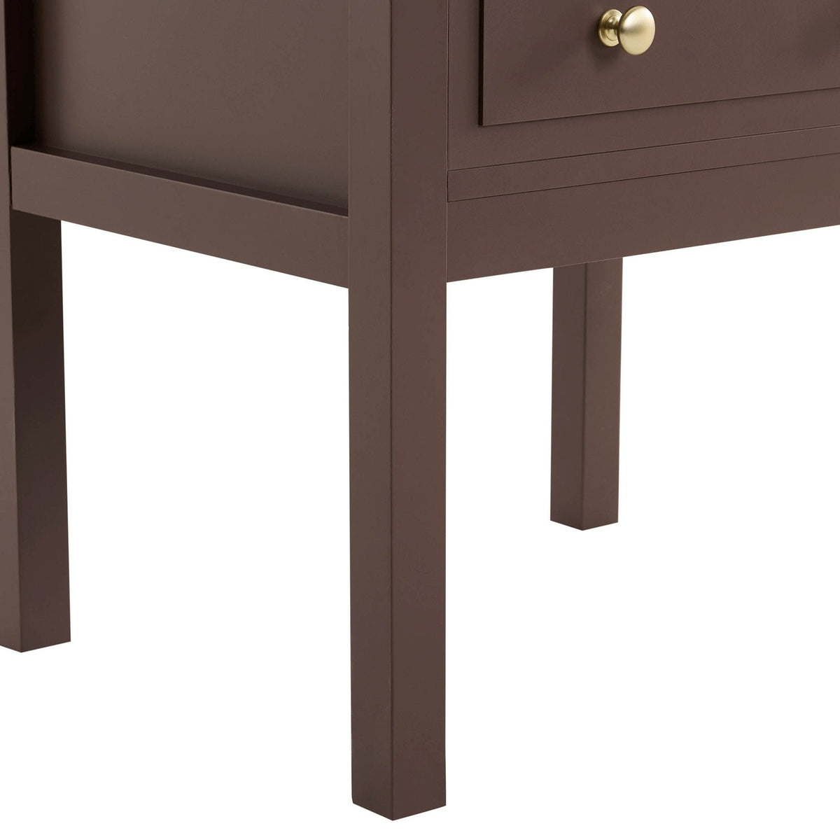 Table de chevet 2 tiroirs - Mocha