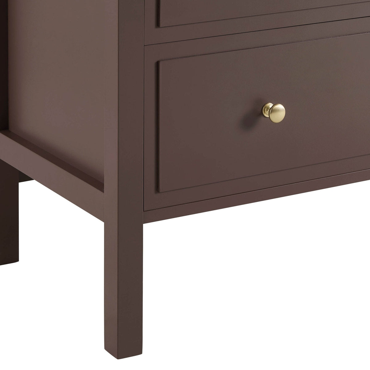 Commode 5 tiroirs - Moka