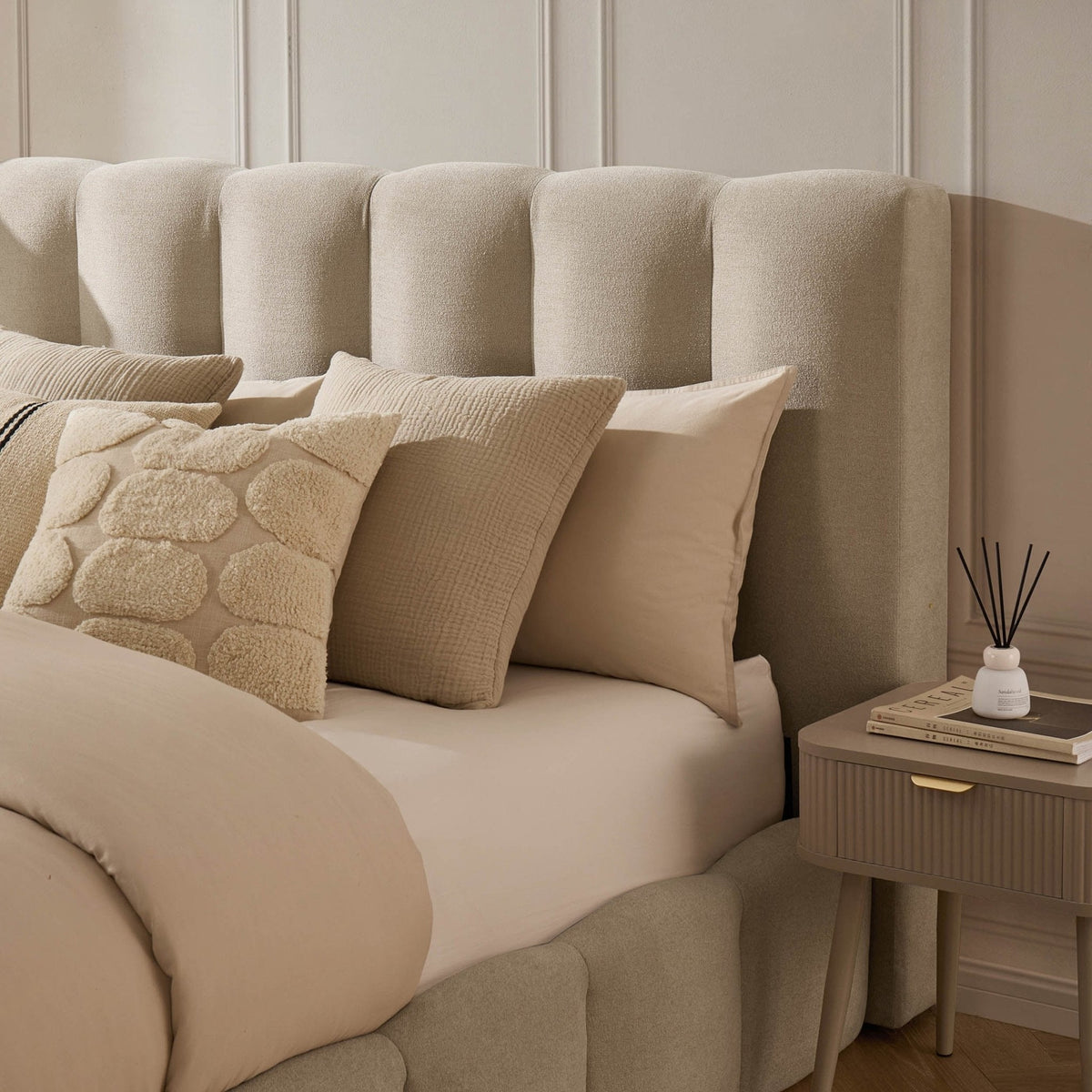 Lit coffre - Chenille avoine