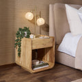 Table de Chevet 1 Tiroir en Bois d'Acacia - Bois Clair