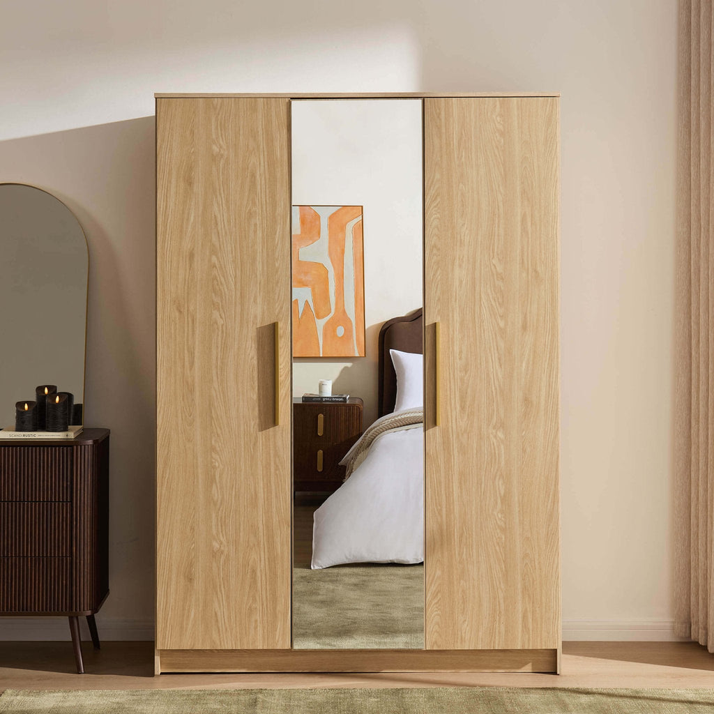 Armoire 3 portes - Bois clair
