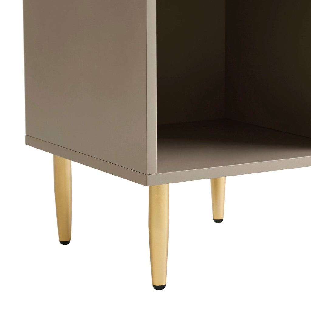 Table de chevet 1 tiroir - Taupe
