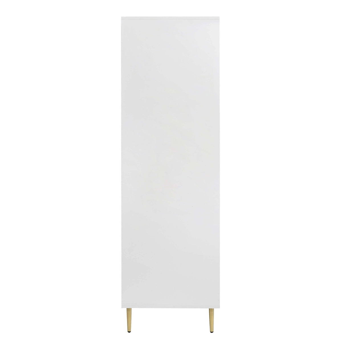 Armoire 3 portes avec tiroirs - Blanc chaud