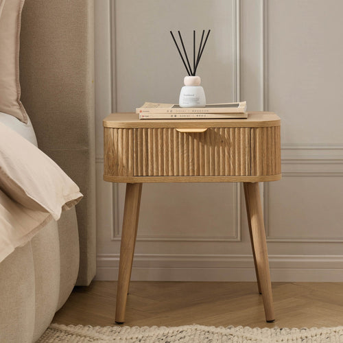 Table de chevet 1 tiroir - Bois clair