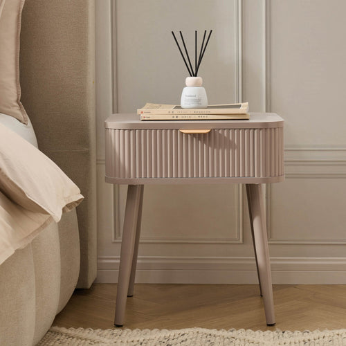 Table de chevet 1 tiroir - Taupe