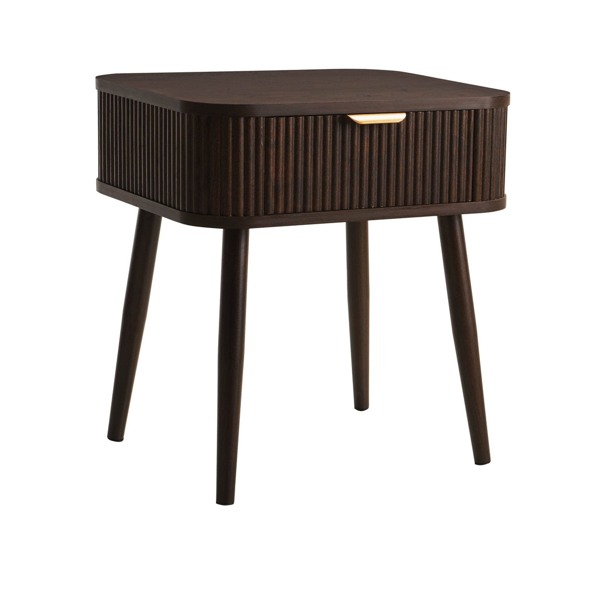 Table de chevet à 1 tiroir - Noyer