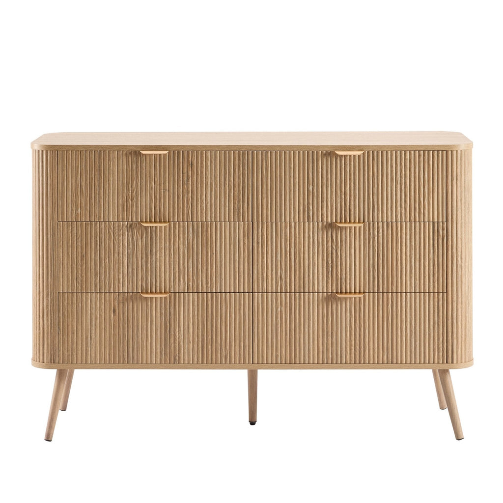 Commode à 6 tiroirs – Bois clair