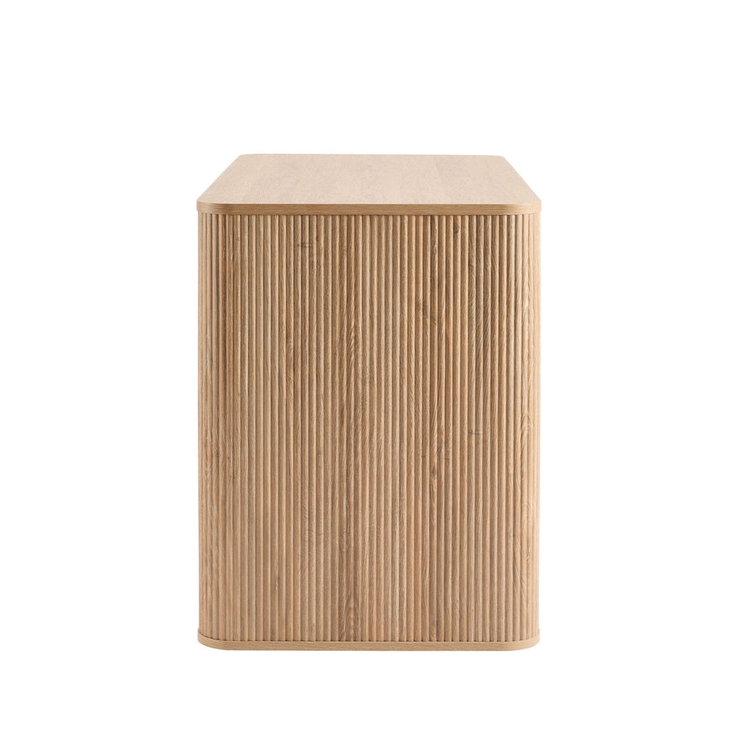 Grande coiffeuse avec tiroirs - Bois clair