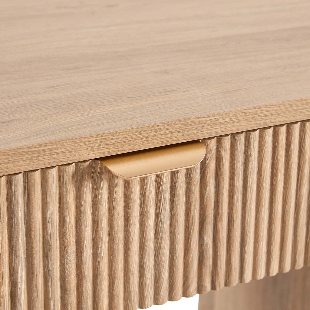 Grande coiffeuse avec tiroirs - Bois clair