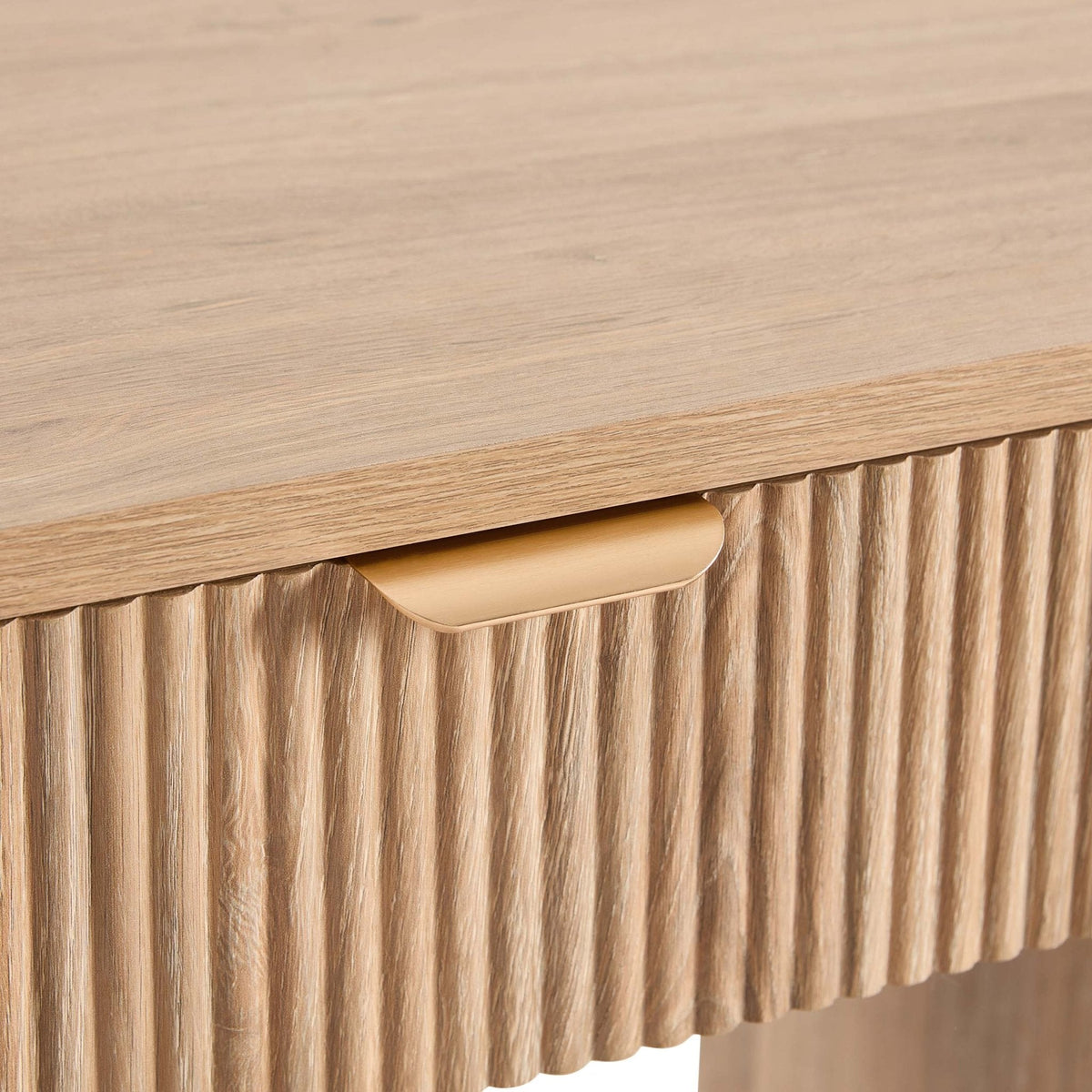 Grande coiffeuse avec tiroirs - Bois clair