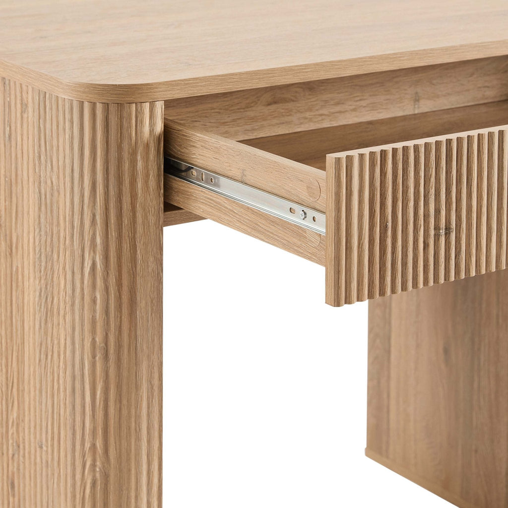 Grande coiffeuse avec tiroirs - Bois clair