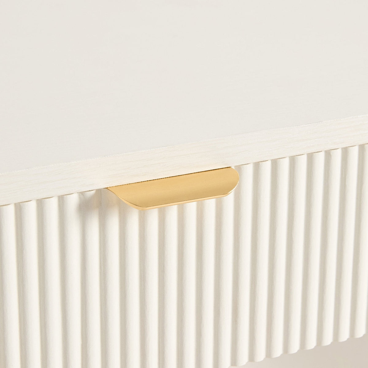 Grande coiffeuse avec tiroirs - Blanc chaud