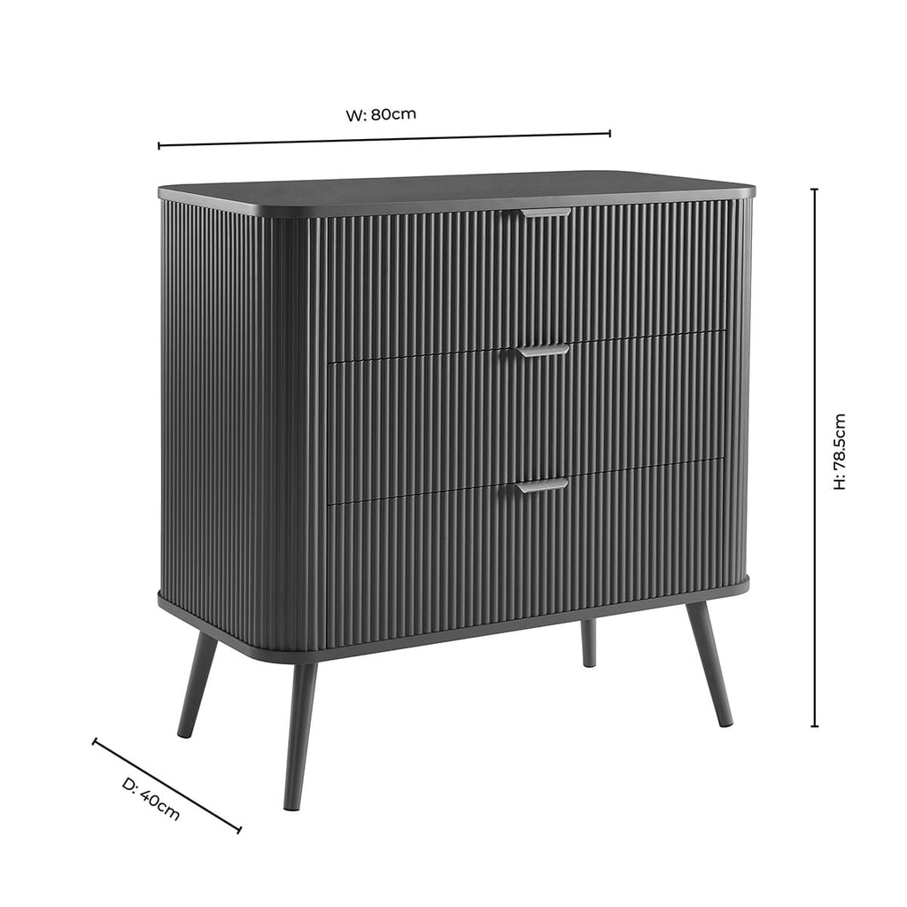 Petite commode à 3 tiroirs - Midnight