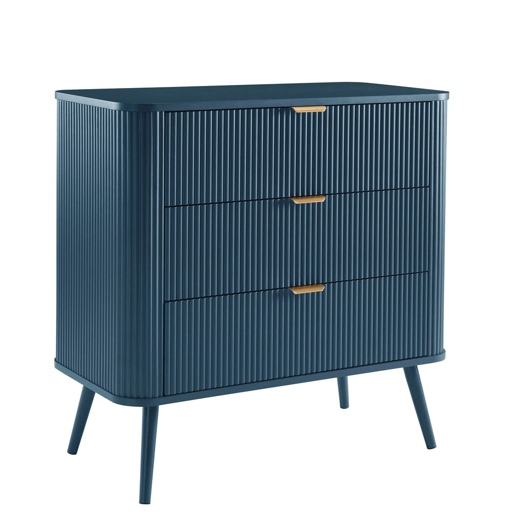 Petite commode à 3 tiroirs - Sarcelle