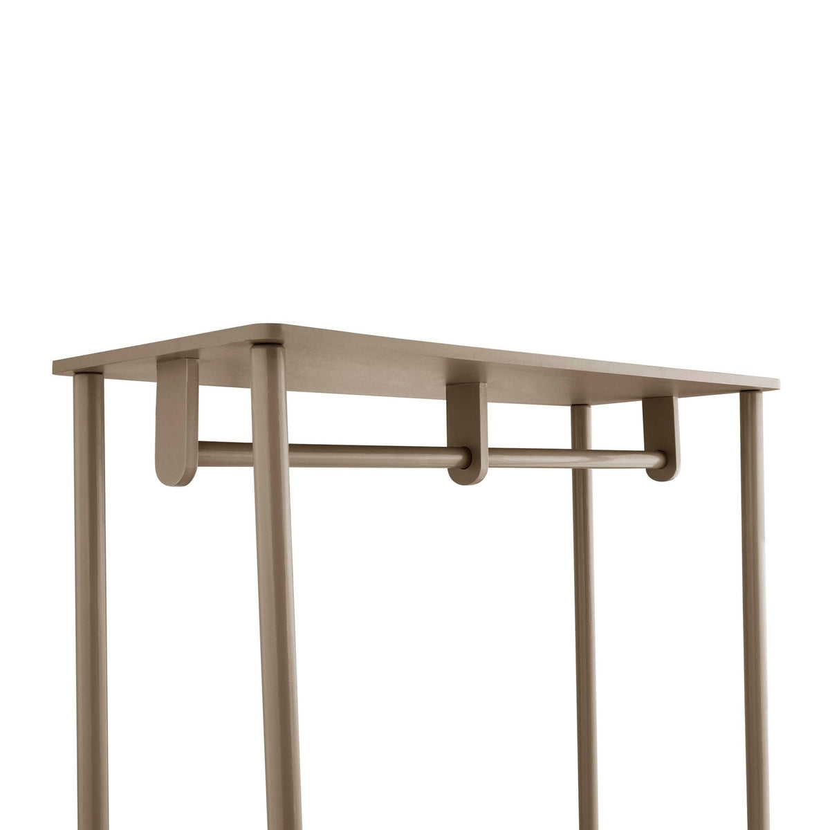 Portant à vêtements avec tiroirs - Taupe