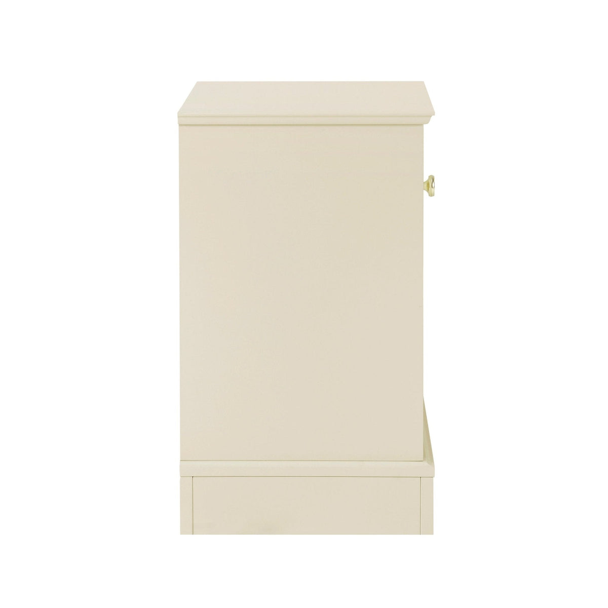 Table de chevet à 1 tiroir - Crème