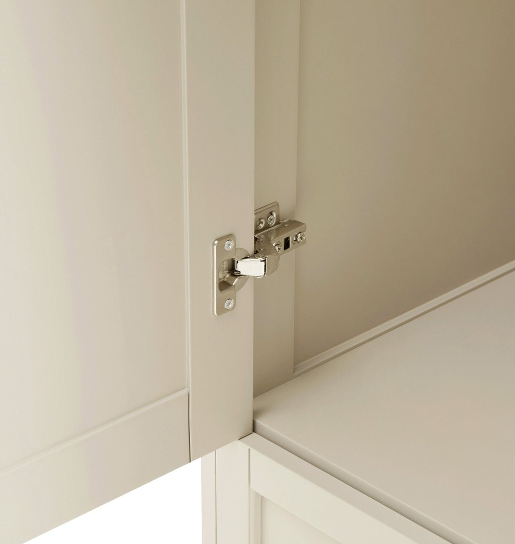 Armoire 2 portes avec tiroir - Crème