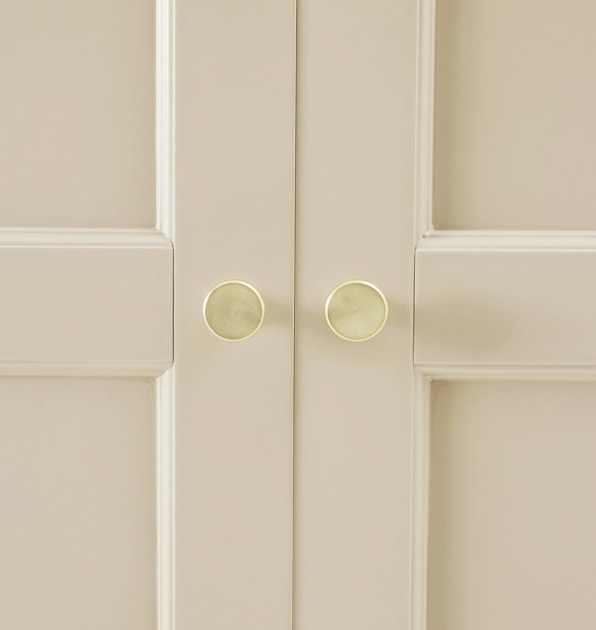 Armoire 2 portes avec tiroir - Crème