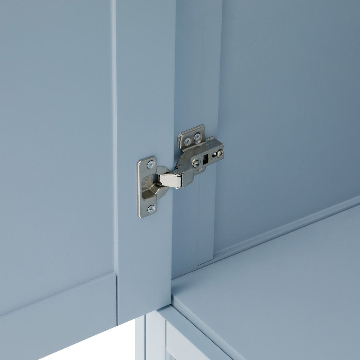 Armoire 2 portes avec tiroir - Bleu ciel