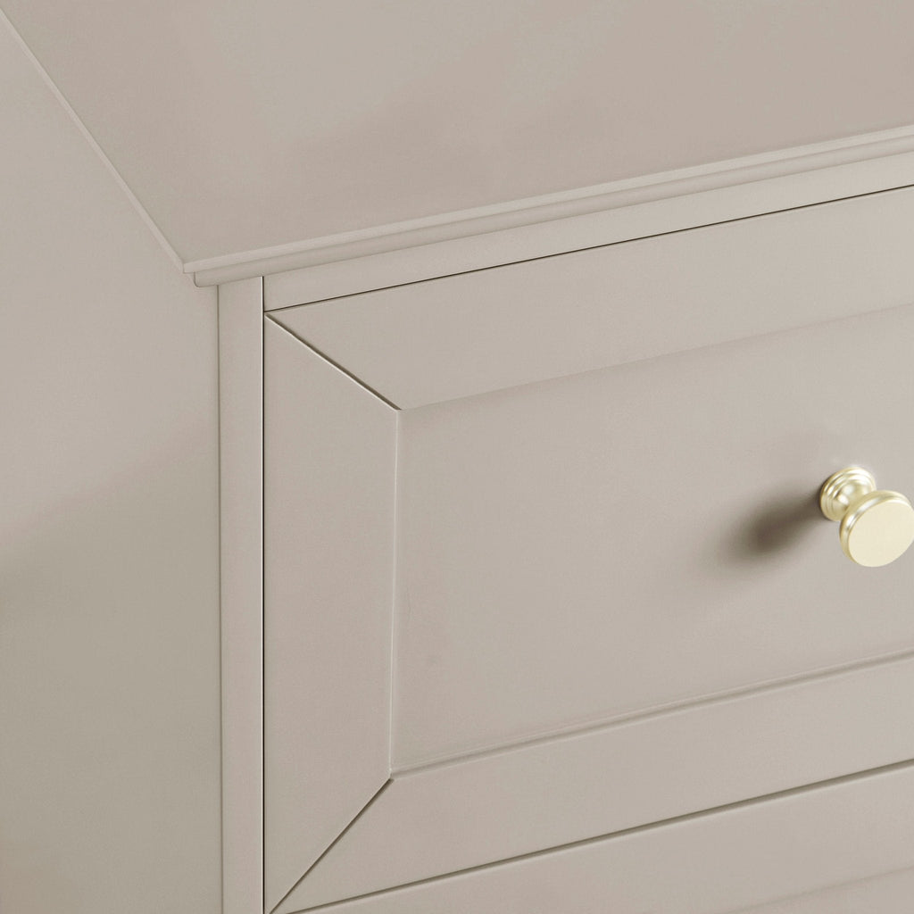 Table de chevet 2 tiroirs - Taupe