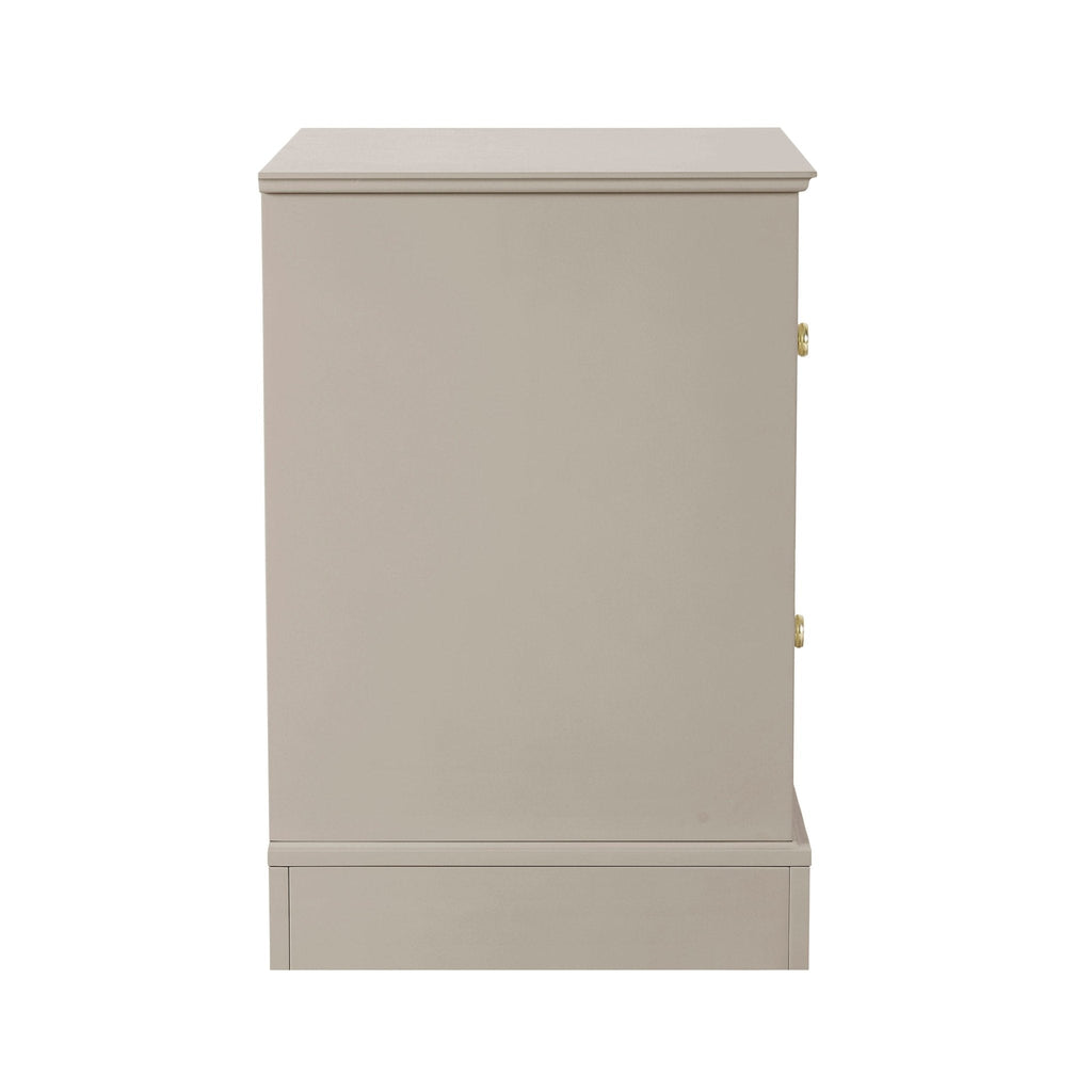 Table de chevet 2 tiroirs - Taupe