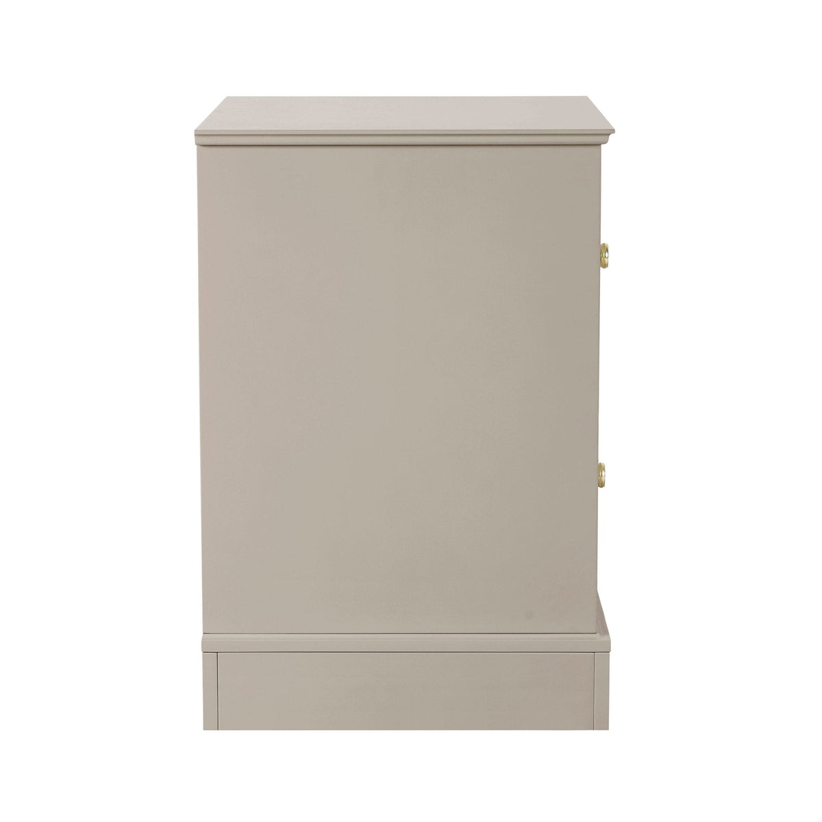 Table de chevet 2 tiroirs - Taupe