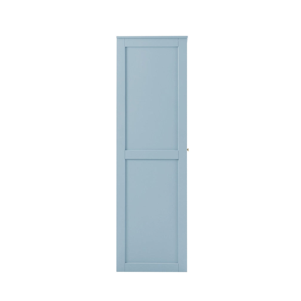 Armoire 3 portes avec tiroirs - Bleu ciel