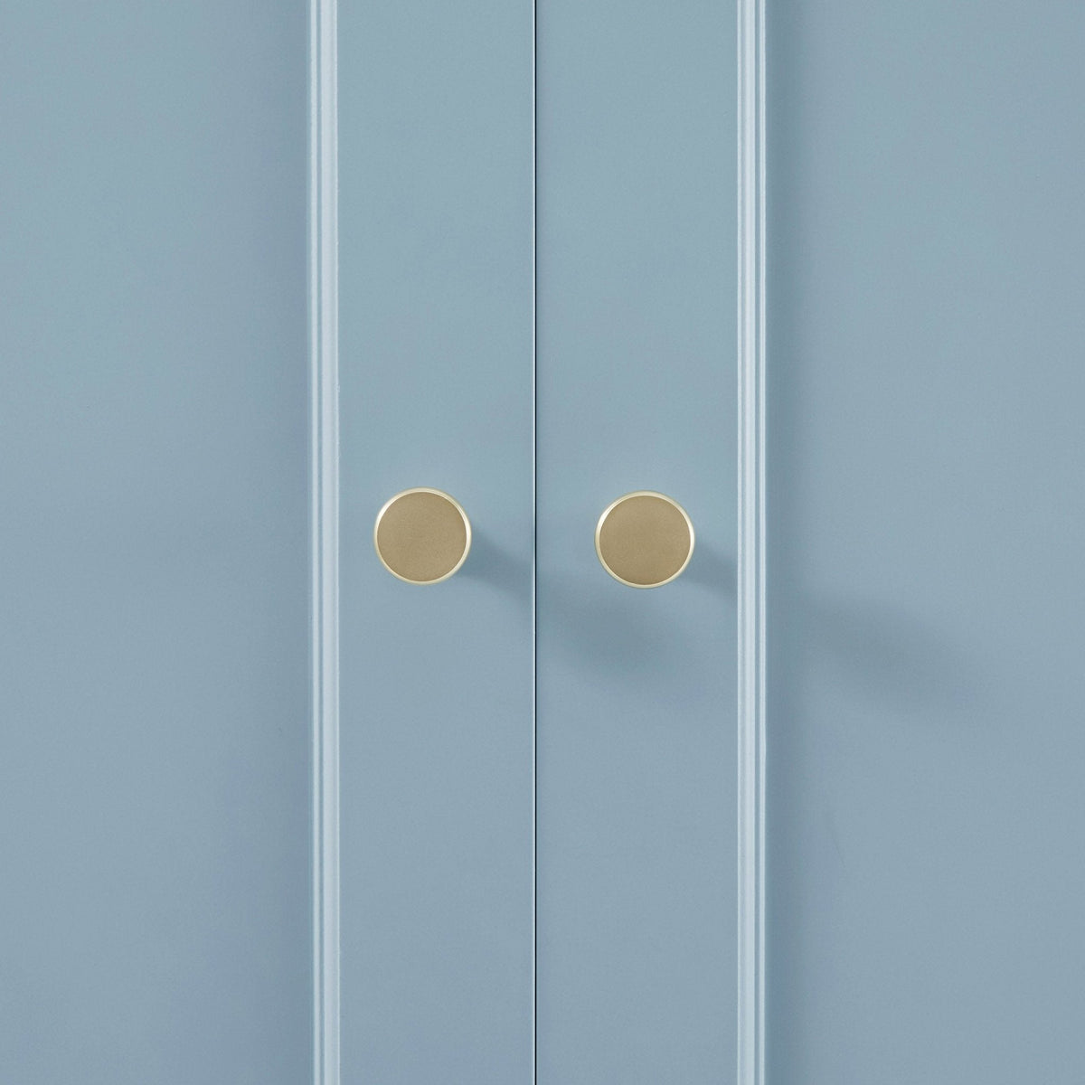 Armoire 3 portes avec tiroirs - Bleu ciel