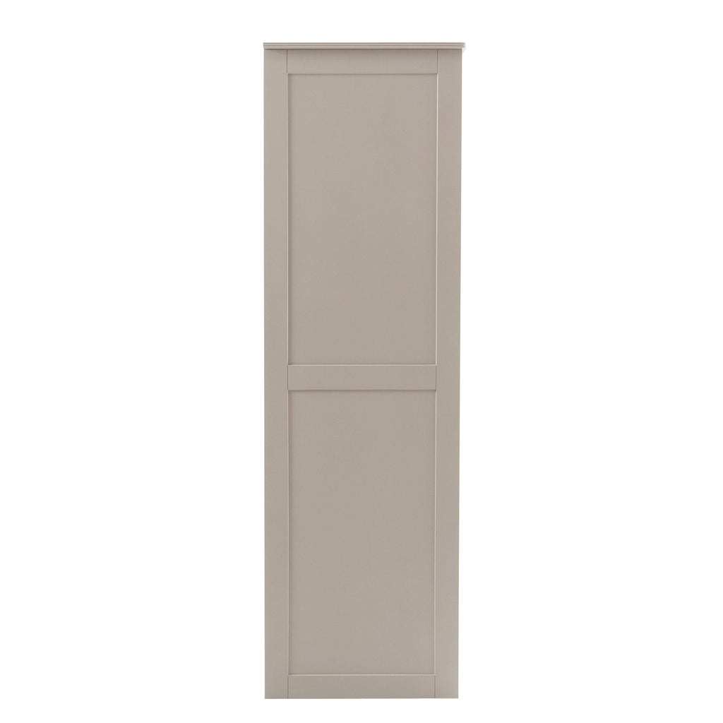 Armoire 4 portes avec tiroirs - Taupe
