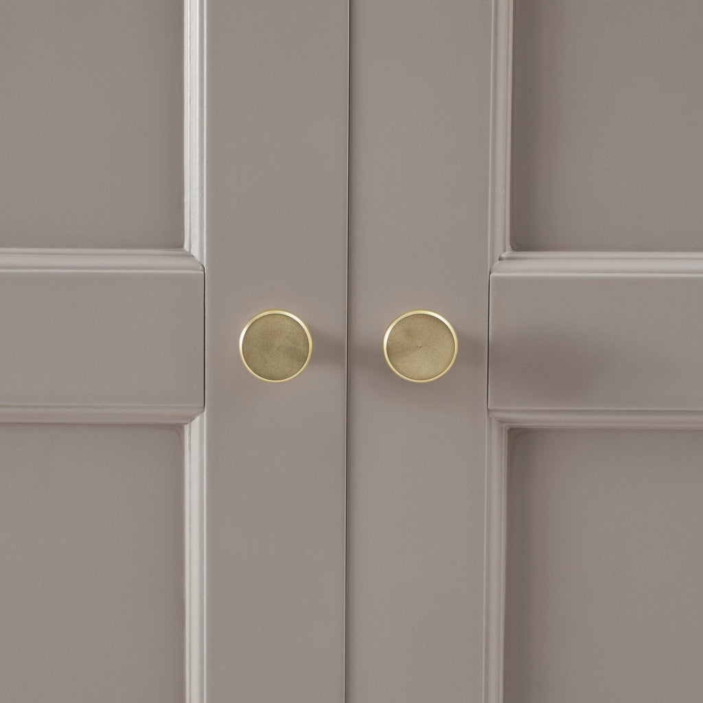 Armoire 4 portes avec tiroirs - Taupe
