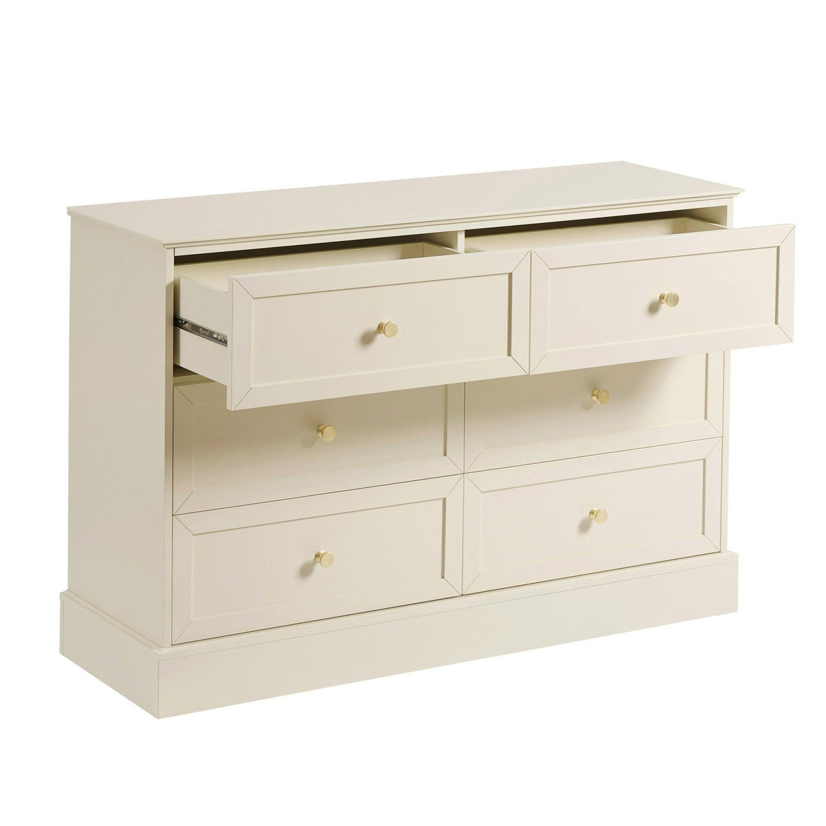 Commode 6 tiroirs - Crème