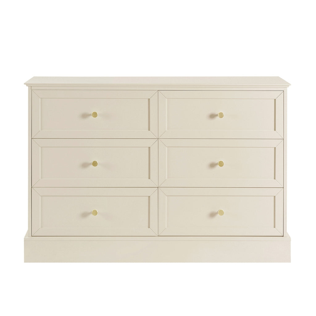 Commode 6 tiroirs - Crème