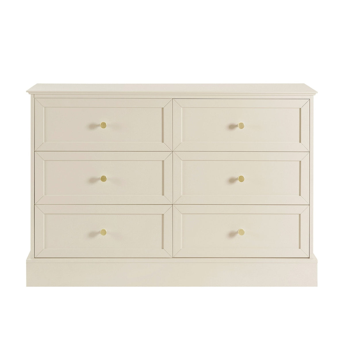 Commode 6 tiroirs - Crème