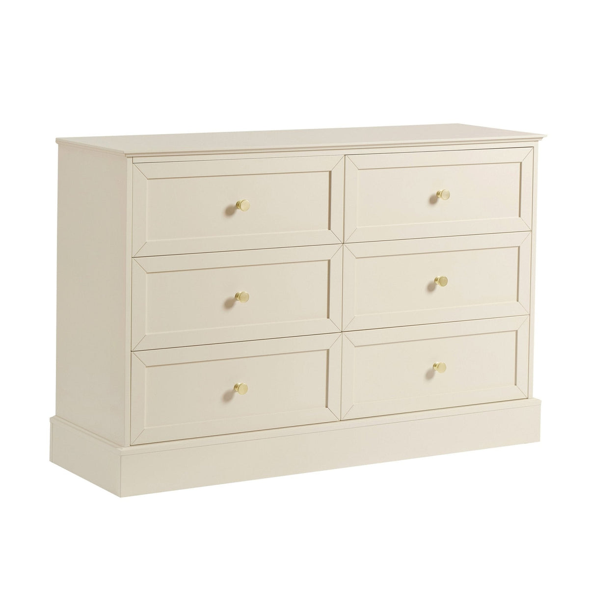 Commode 6 tiroirs - Crème