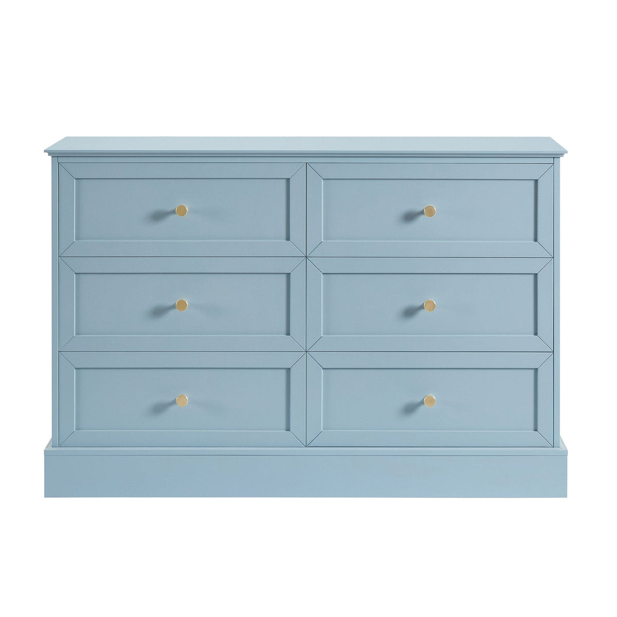 Commode à 6 tiroirs - Bleu ciel