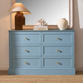 Commode à 6 tiroirs - Bleu ciel