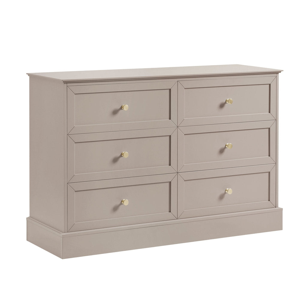 Commode 6 tiroirs - Taupe