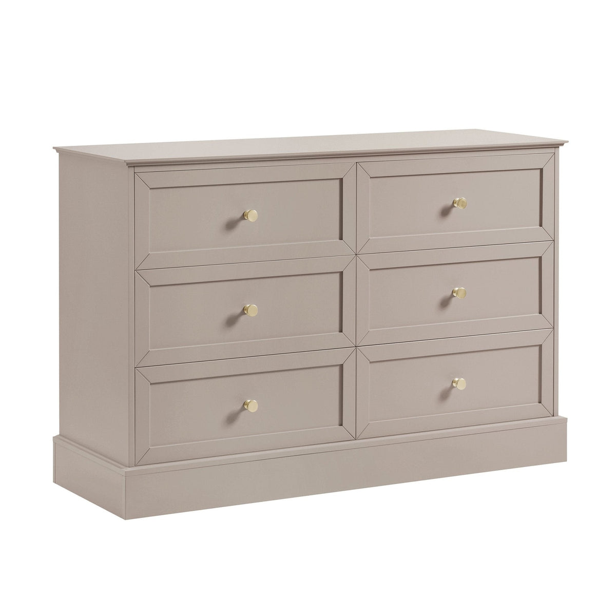 Commode 6 tiroirs - Taupe