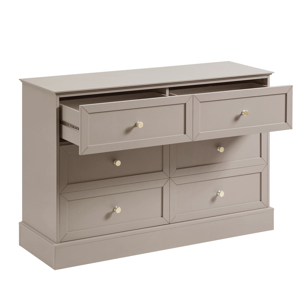 Commode 6 tiroirs - Taupe