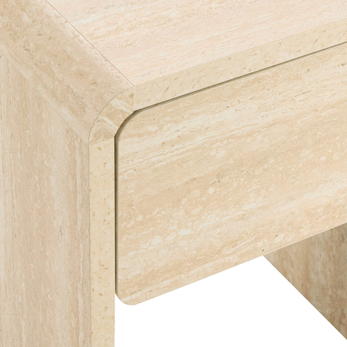 Table d'appoint - Effet travertin