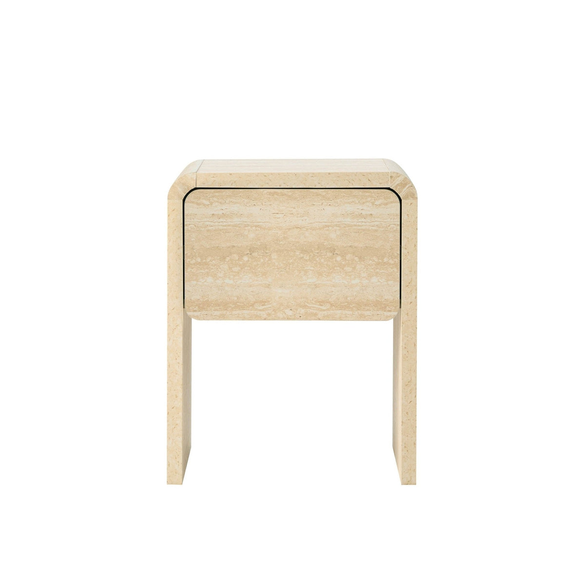 Table d'appoint - Effet travertin