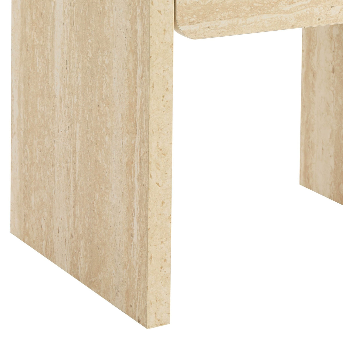 Table d'appoint - Effet travertin
