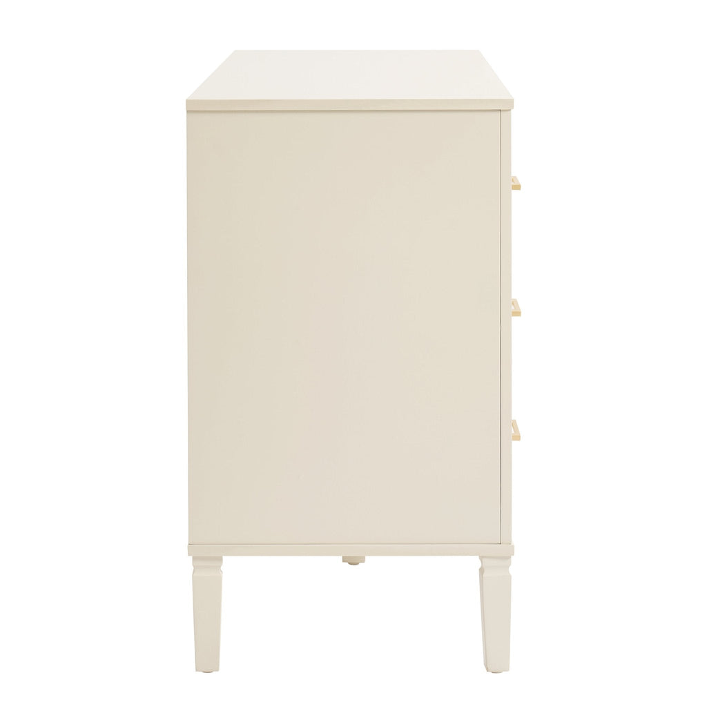 Commode 6 tiroirs - Crème